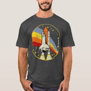T-shirt NASA Shuttle Launch In Rainbow