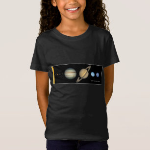 T-Shirt NASA Solar System Planet Tailles Graphique Girl