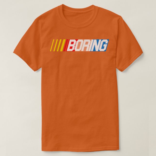 T-SHIRT NASCAR BORING (Design devant)