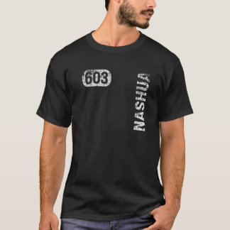 T-shirt Nashua New Hampshire 603 Indicatif régional Rétro 