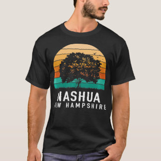 T-shirt Nashua Vintage Sunset New Hampshire Souvenir