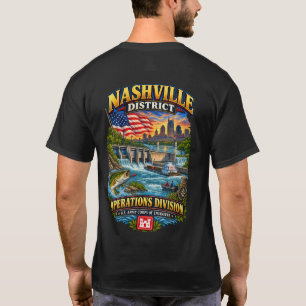 T-shirt Nashville Corps des ingénieurs OPS Barrage V.2
