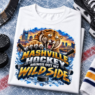 T-shirt Nashville Hockey Déchaîne Mon Côté Sauvage