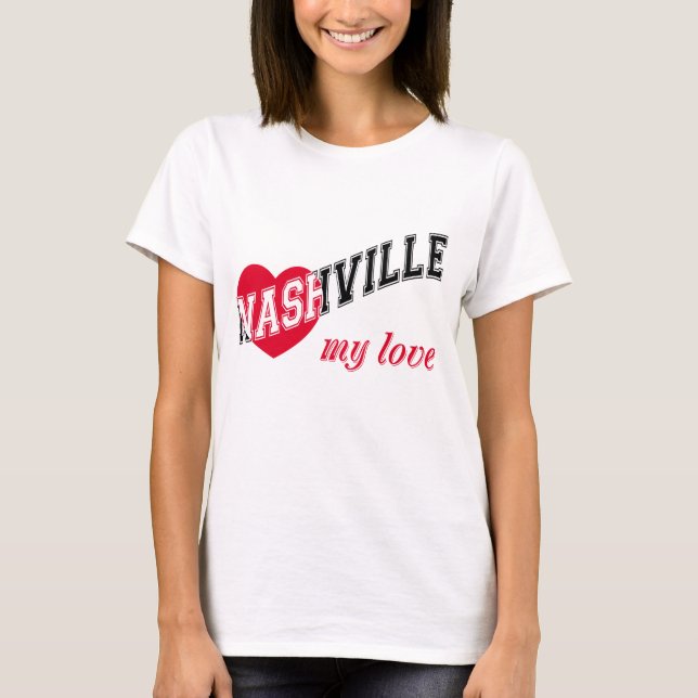 T-shirt Nashville mon amour (Devant)