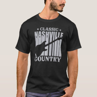 T-shirt Nashville Musique Country Classique Tennessee Guit