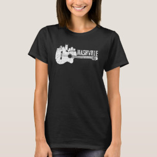 T-shirt Nashville Skyline Tennessee Country Music Guitare