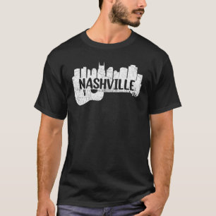T-shirt Nashville Skyline Tennessee Country Music Guitare