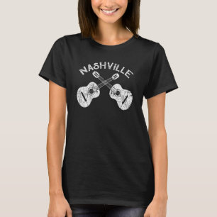 T-shirt Nashville Tennessee Country Music Retro Guitare Pl