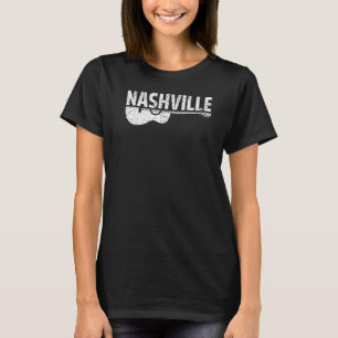 T-shirt Nashville Tennessee Country Music Retro Guitare Pl