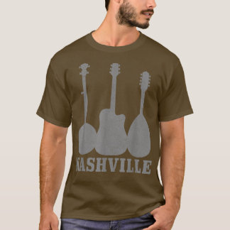 T-shirt Nashville Tennessee Guitare Player Country Music C