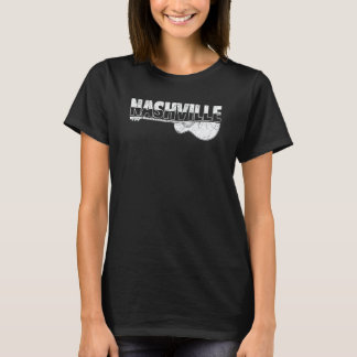 T-shirt Nashville Tennessee Musique Country Guitare Rétro