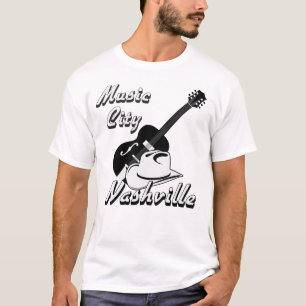 T-shirt Nashville. Ville musicale