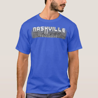 T-shirt Nashvilletennesseemusic City Skylinecentre-ville N
