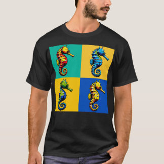 T-shirt Naso Seahorses Art tendance Marine Life