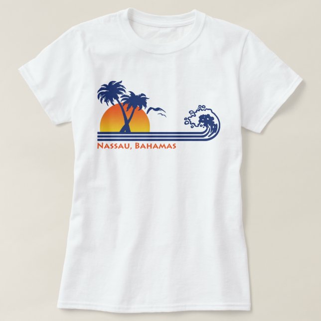 T-shirt Nassau Bahamas (Design devant)