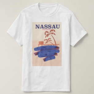 T-shirt Nassau Bahamas affiche de la plage