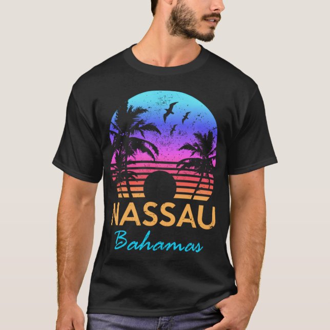 T-shirt Nassau Bahamas Beachrip Summer S friend (Devant)