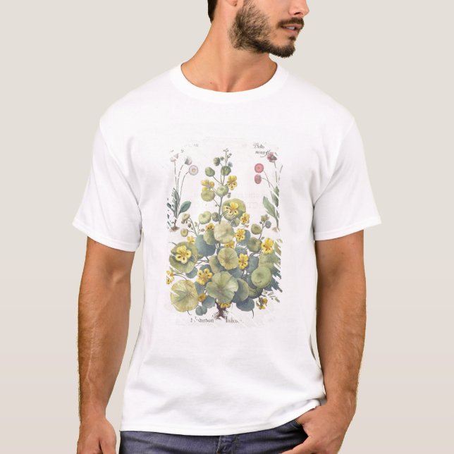 T-shirt Nasturces et marguerites : 1.Nasturtium Indicum ; (Devant)