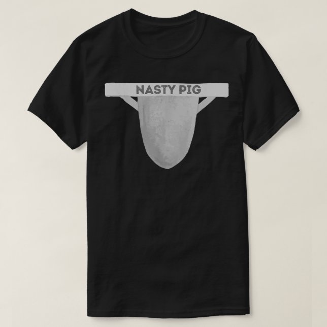 T-shirt Nasty Pig Jock Strap Hommes Sensibilisation Gay pr (Design devant)