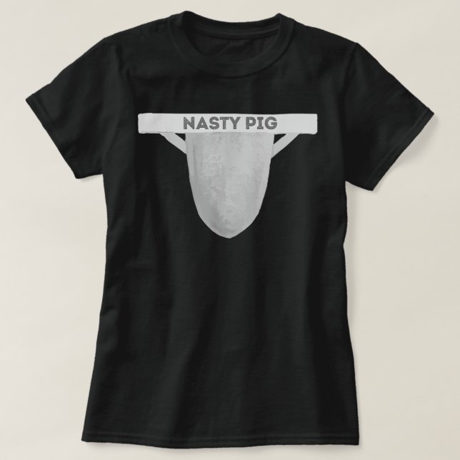 T-shirt Nasty Pig Jock Strap Men Gay Pride Awareness LGBTQ (Design devant)