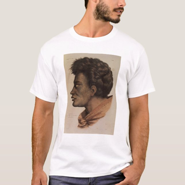 T-shirt Natai, un chef maori de baie de brème, Nouvelle (Devant)