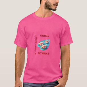 T-shirt Natation animale