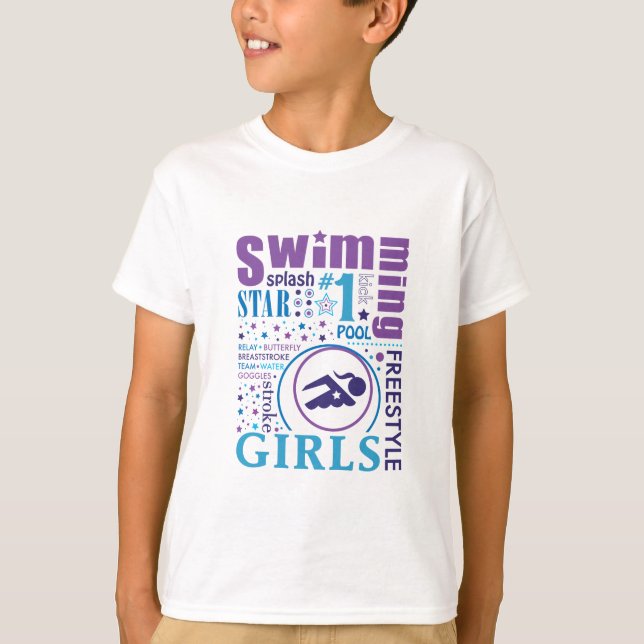 T-shirt Natation de Bourne (Devant)