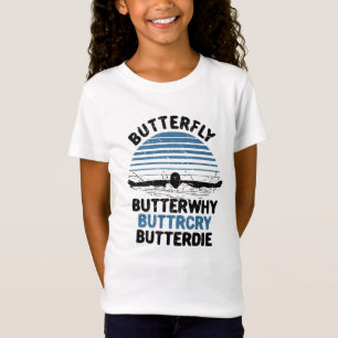 T-Shirt Natation - Papillon Papillon Natation Cadeau