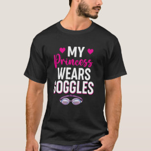 T-shirt Natation synchronisée ma princesse porte des lunet