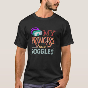 T-shirt Natation synchronisée Ma princesse porte des lunet