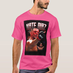 T-shirt Nate Diaz Nate Diaz Flip Middle Finger Ufc Nate D