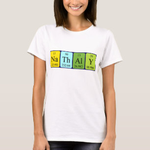 T-shirt Nathaly périodique nom de table chemise