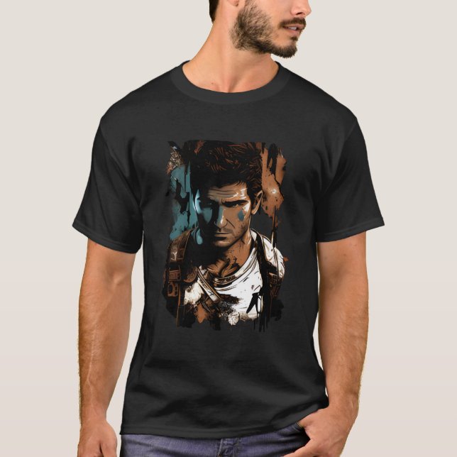 T-shirt "Nathan Drake Adventure Artwork" (Devant)