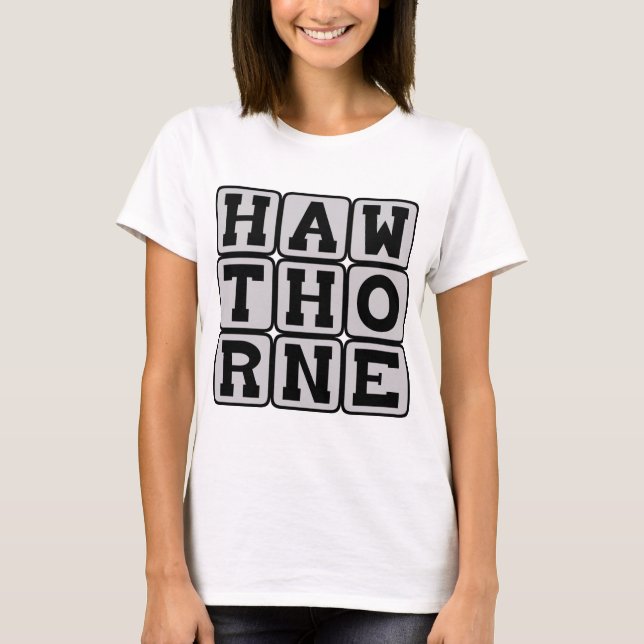 T-shirt Nathaniel Hawthorne, romancier américain (Devant)