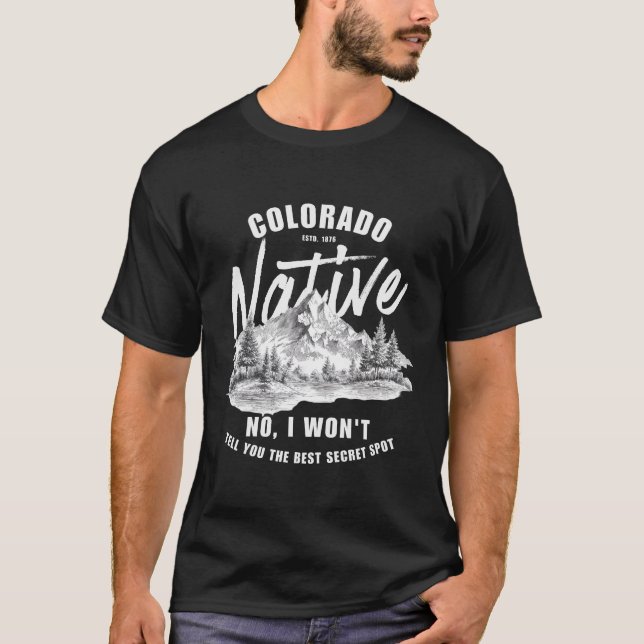 T-shirt Natif du Colorado (Devant)