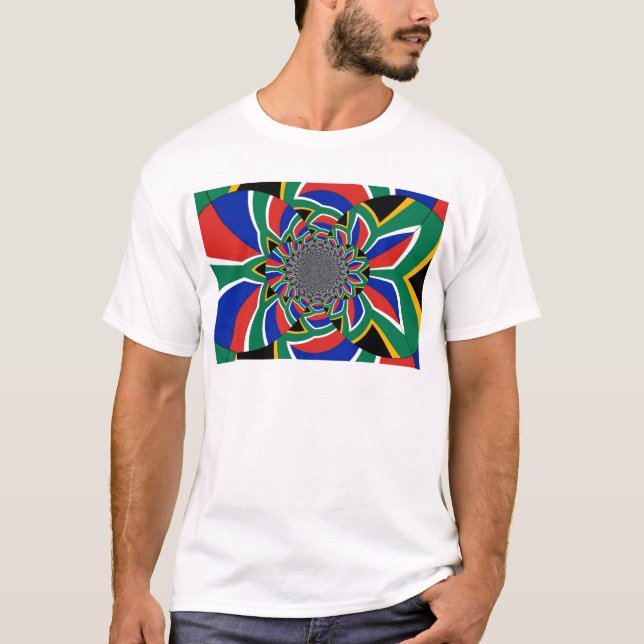 T-shirt Nation Arc-en-ciel : Afrique du Sud vivante Imprim (Devant)