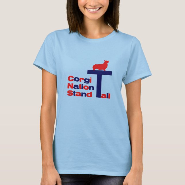 T-shirt Nation de Corgi, grand (Devant)