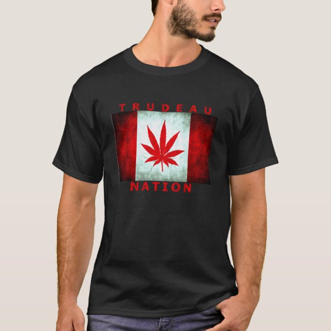 T-SHIRT NATION DE POT DE TRUDEAU (Devant)