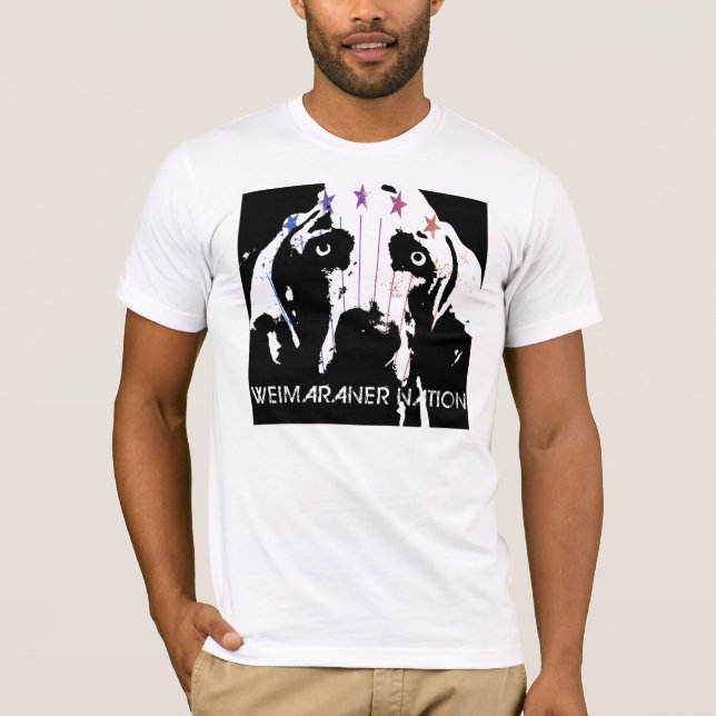 T-shirt Nation de Weimaraner (Devant)