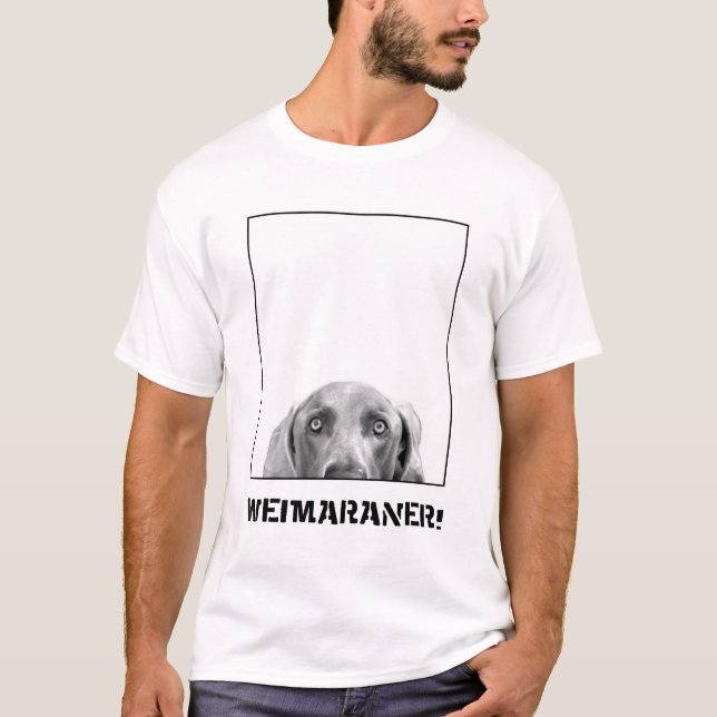 T-shirt Nation de Weimaraner : Weimaraner dans une boîte ! (Devant)