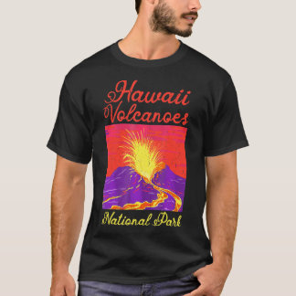 T-shirt Nation des volcans d'Hawaii du Parc national Retro