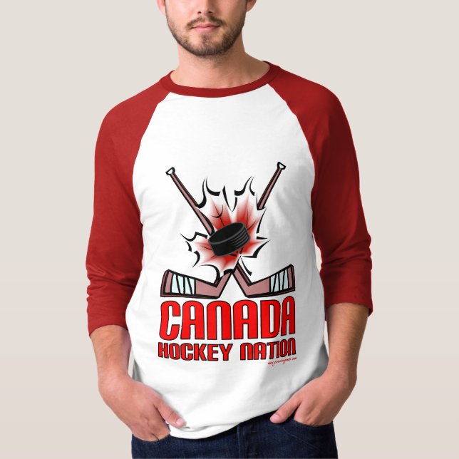T-shirt Nation d'hockey - Canada (Devant)