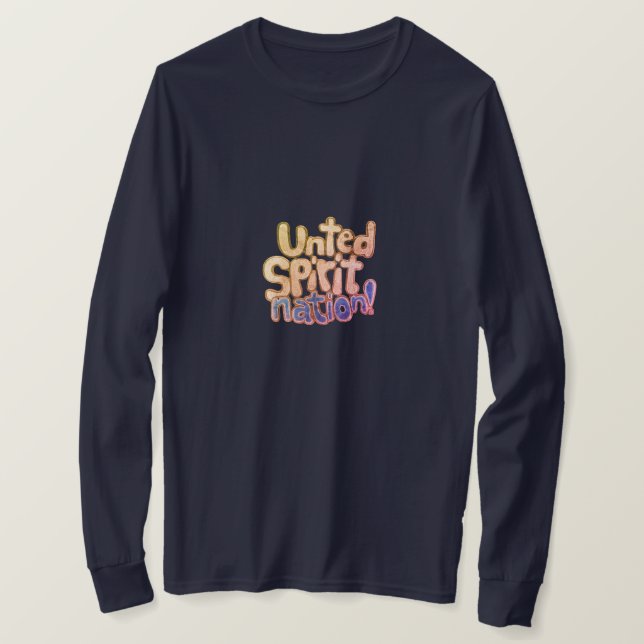T-shirt Nation Fière de l'esprit uni (Design devant)