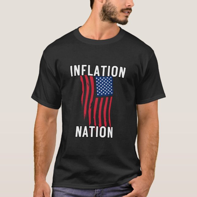 T-shirt Nation Inflationniste USA Augmentation Du Coût De  (Devant)