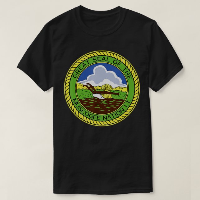 T-shirt Nation Muscogee Creek Muskogee Mvskoke (Design devant)
