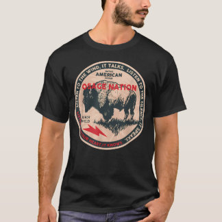 T-shirt Nation Osage Amérindien Né Liberté