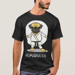 T-shirt Nation Pro Pug La Défense Karaté Arts Martiaux Pug