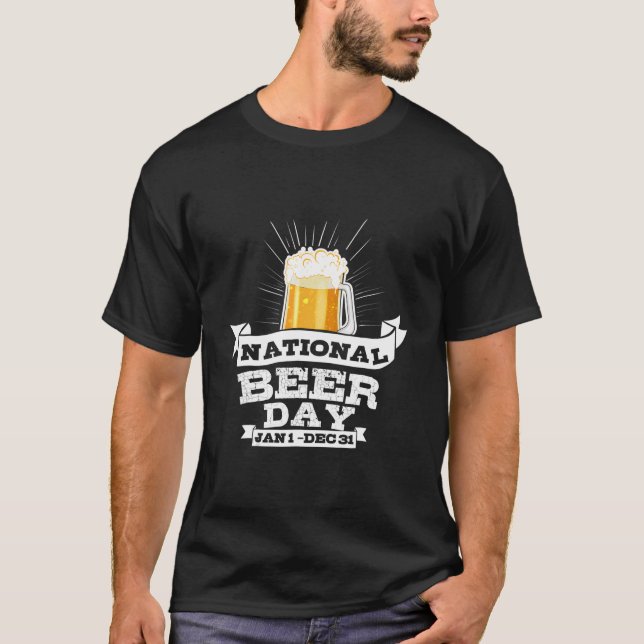 T-shirt National Beer Day Beer For Craft Beer (Devant)