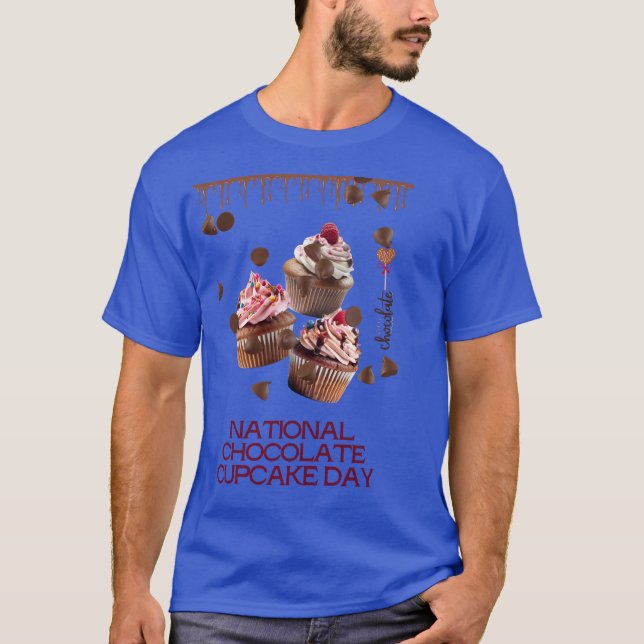 T-shirt National Chocolat Cupcake classique (Devant)