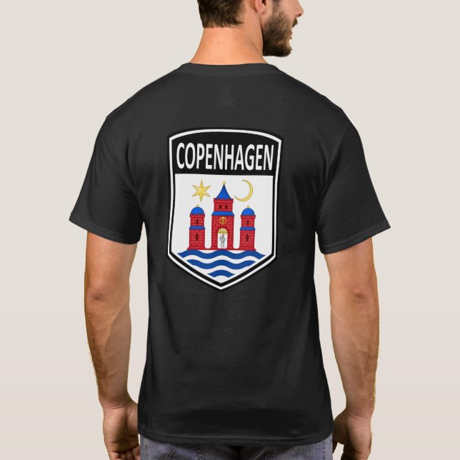 T-shirt National - Copenhague Danemark (Dos)